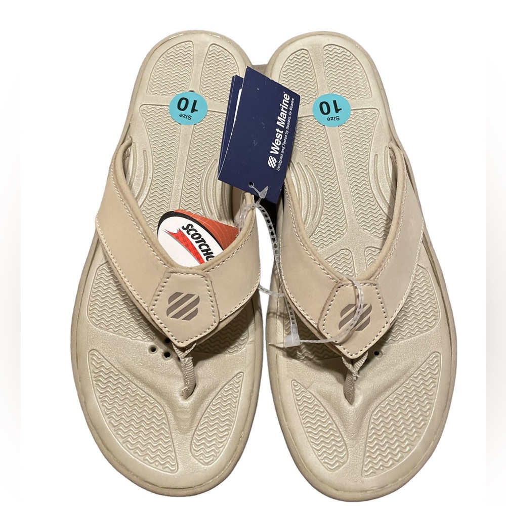 NWT Men’s Size 10 West Marine Tan/ Beige Sandals